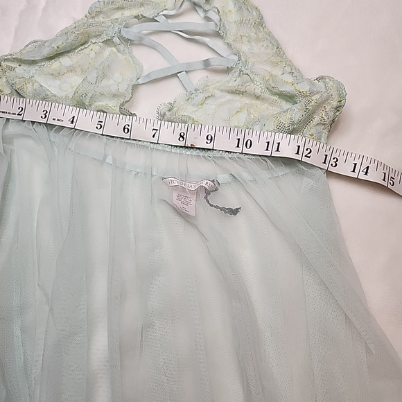 Victoria’s Secret Mesh Babydoll Mint Dress - Picture 5 of 11